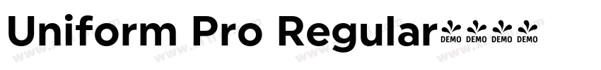 Uniform Pro Regular字体转换